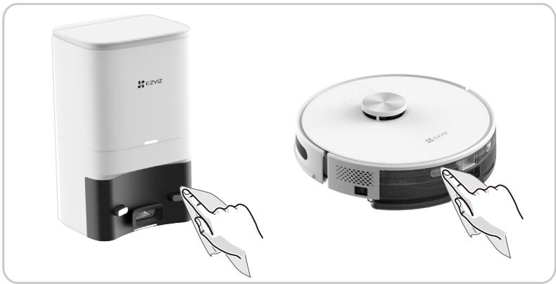 EZVIZ RE4 PLUS - Nettoyage de l'électrode de charge - 1