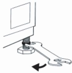 HISENSE WD914LE - RéGLAGE DU PIED - 2