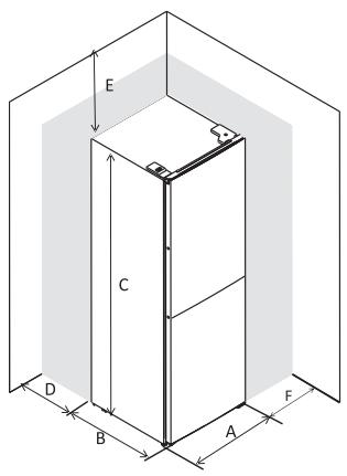 VALBERG CNF 253 C S742C - Space Requirement - 1