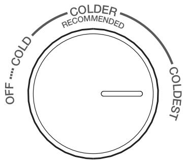 VALBERG CNF 253 C S742C - Temperature setting of the Fridge Compartment - 1