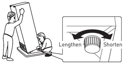 VALBERG CNF 253 C S742C - Levelling the unit - 1