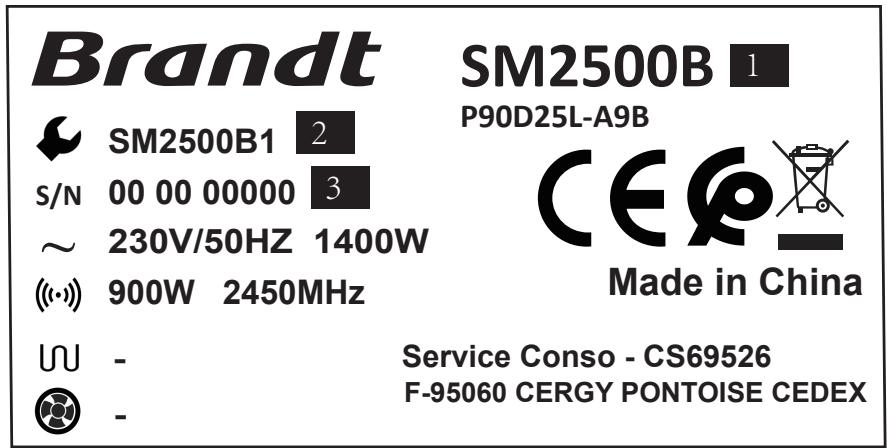 BRANDT SM2500B - b) Interventions - 1