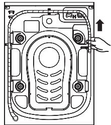 VALBERG WF 712 C W180C - Connect the drain hose - 1