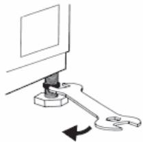 VALBERG WF 712 C W180C - Adjustment of the feet - 1