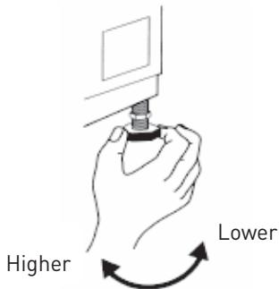 VALBERG WF 712 C W180C - Adjustment of the feet - 2