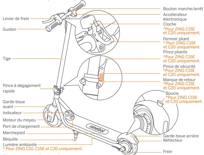 SEGWAY C15E - Pièces et fonctions - 1