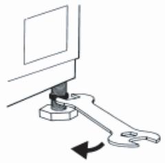 HISENSE W1214QE - RéGLAGE DU PIED - 2