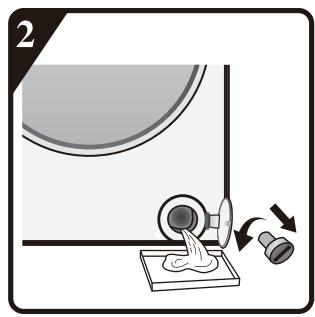 HISENSE W1214QE - IMPORTANT : Vérifiez que l'eau a refroidi avant de vidanger l'appareil. - 2