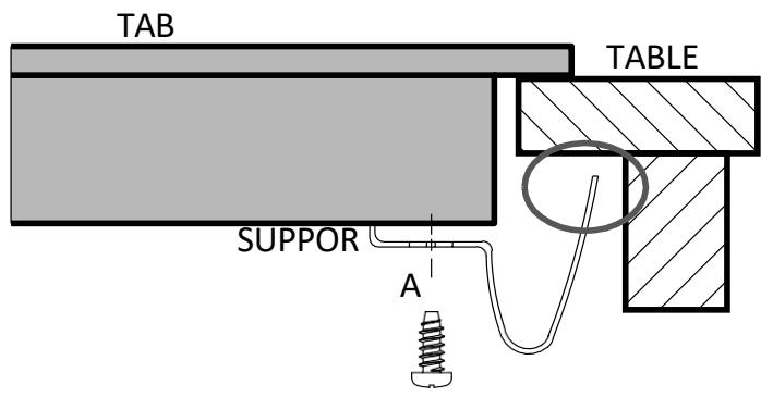 HISENSE HI6311BSCE - Réglage de la position du support - 2