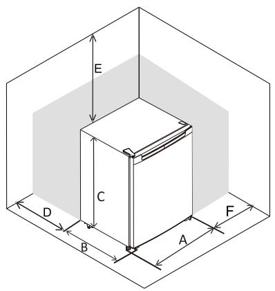 RADIOLA RABC41WE - Espace requis - 1