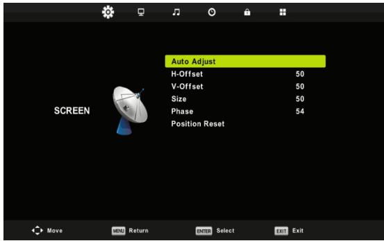 HIGH ONE HI2421HD-EL - Screen Menu - 1