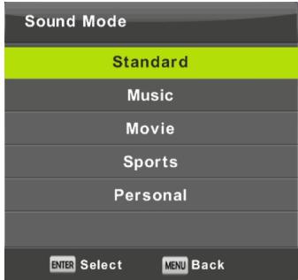 HIGH ONE HI2421HD-EL - Sound Menu - 2