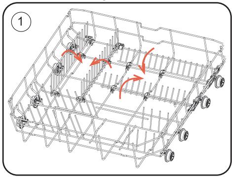SHARP QW-NA4YF44EAW - Quatre paniers pliants - 1