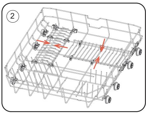 SHARP QW-NA4YF44EAW - Quatre paniers pliants - 2
