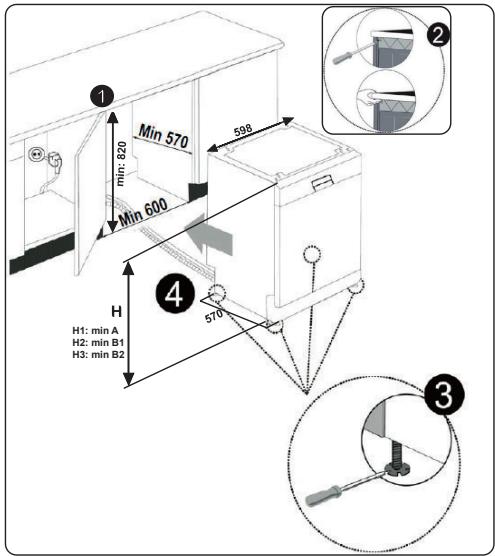 SHARP QW-NA4YF44EAW - Installation encastrée de l'appareil - 3