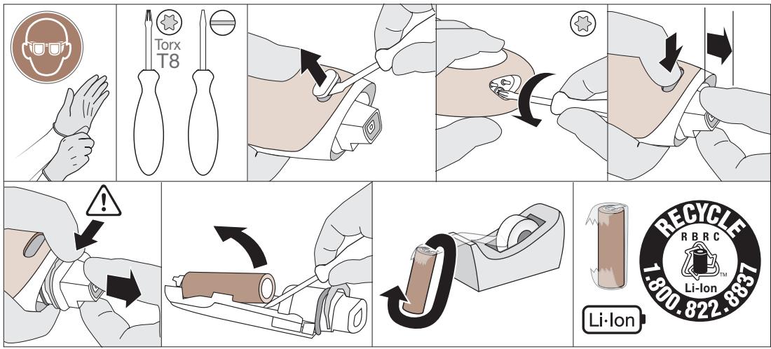 BRAUN SILK EPIL 9 SES 9-030 - Battery removal at the end of the product's useful life - 1