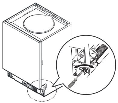HISENSE HS543D10X 11S47 INOX - Étape 3. Réglage de la tension des reissorts de porte - 1