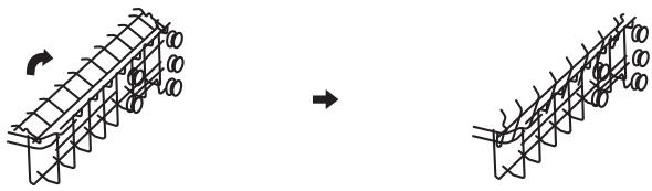 HISENSE HS543D10X 11S47 INOX - Redresser les tablettes à tasses - 1