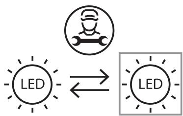 VALBERG UF NF 240 C S180C - Replacing the LED light - 1