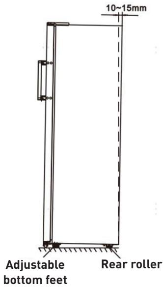 VALBERG UF NF 240 C S180C - Leveling of appliance - 1