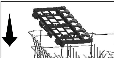 BEKO BDFN38641XC 16S44DB C - Grille de service multifonction du panier supérieur - 3