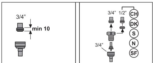 BEKO BDFN38641XC 16S44DB C - Température de l'eau autorisée : jusqu'à 25 °C (60 °C pour les produits équipés de Aquasafe+; veuillez consulter la section Aquasafe+) - 1