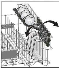 BEKO BDFN38641XC 16S44DB C - Support à hauteur ajustable du panier supérieur - 1