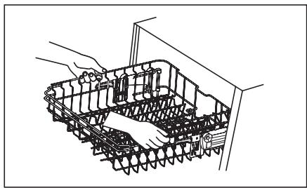 HIGH ONE 10S49 D WAD929C - Adjusting the upper basket - 1