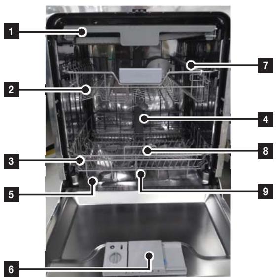 SAMSUNG DW60CG550FSR 14S44DB D - Bauteile und Funktionen - 1