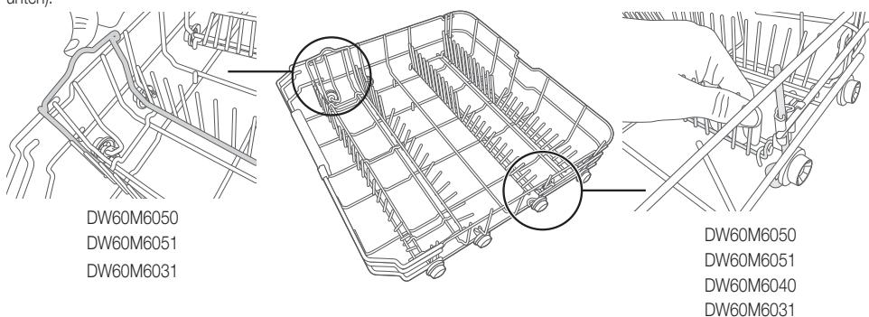 SAMSUNG DW60CG550FSR 14S44DB D - UMKLAPPEN DER ZINKEN FÜR DEN UNDEREN KORB - 1