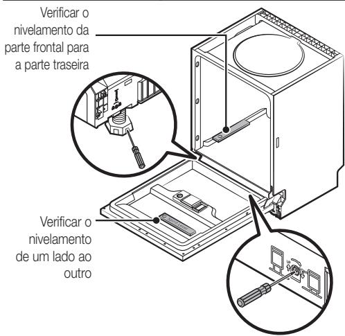 SAMSUNG DW60CG550FSR 14S44DB D - PASSO 6. NIVELAÇÃO DA MAQUINA DE LAVAR LOIÇA - 1