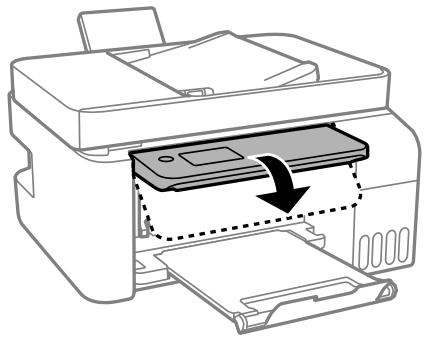 EPSON EcoTank ET-2840 - Rabattez le panneau de commande. - 1