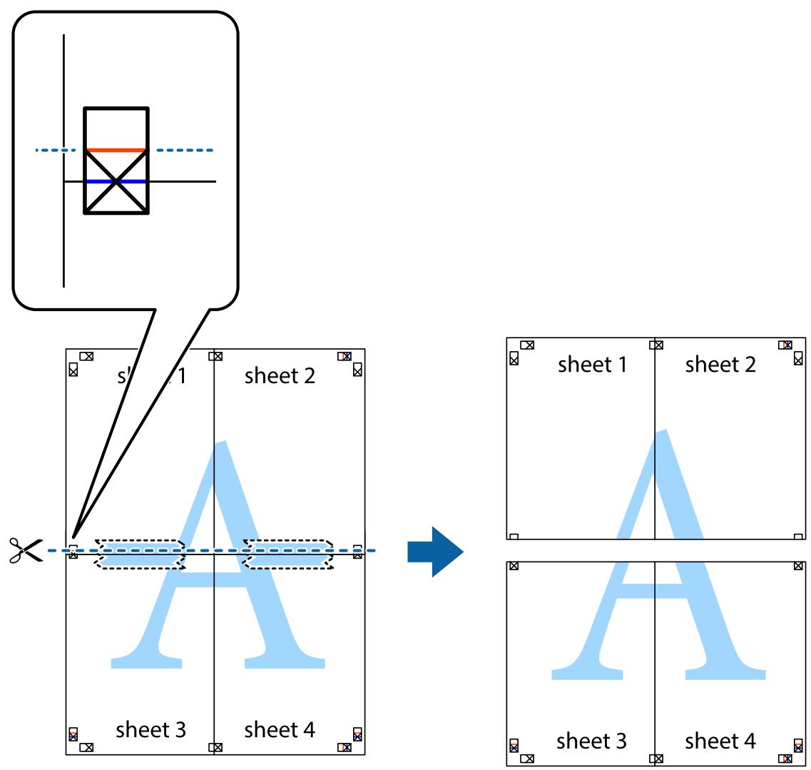 EPSON EcoTank ET-2840 - Réalisation de posters à l'aide des marques de chevauchement - 8