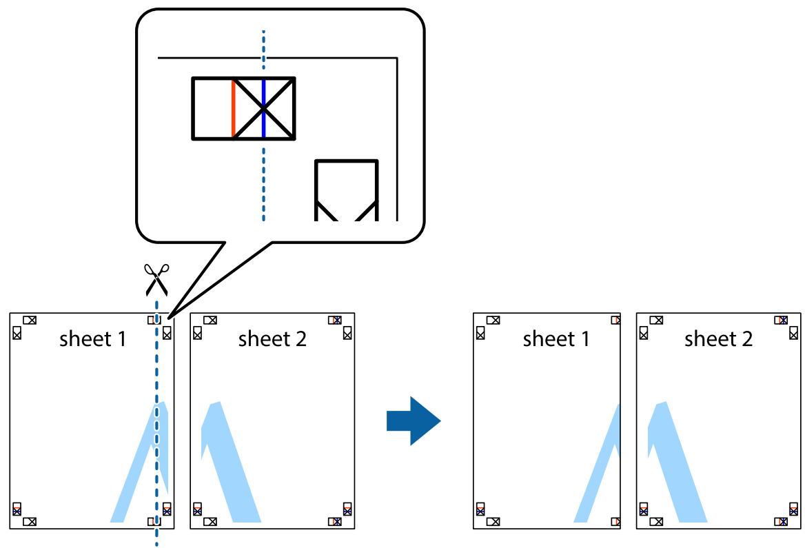 EPSON EcoTank ET-2840 - Réalisation de posters à l'aide des marques de chevauchement - 2
