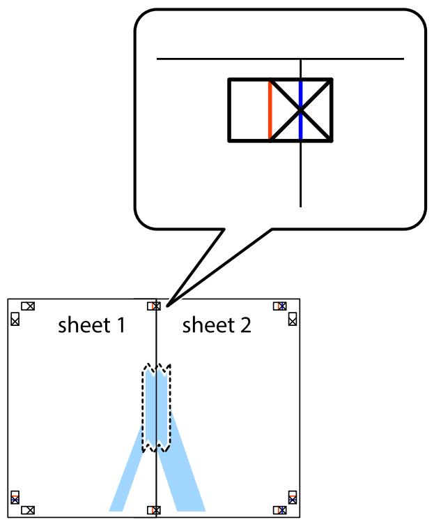 EPSON EcoTank ET-2840 - Réalisation de posters à l'aide des marques de chevauchement - 3