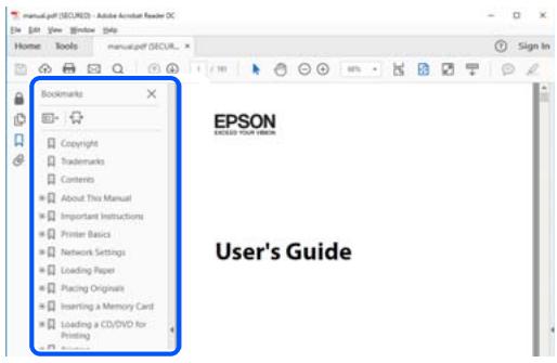 EPSON EcoTank ET-2840 - Saut direct aux pages grâce aux signets - 1