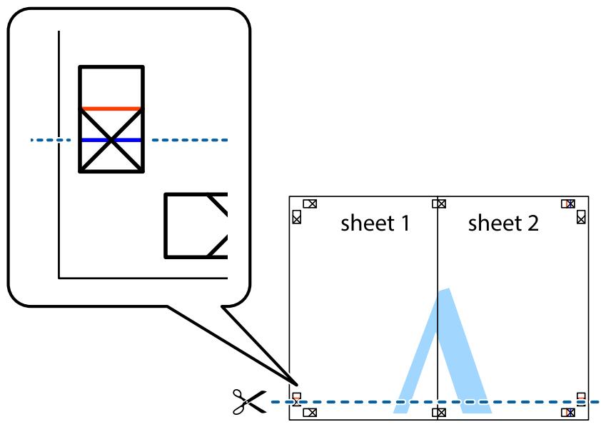 EPSON EcoTank ET-2840 - Réalisation de posters à l'aide des marques de chevauchement - 6