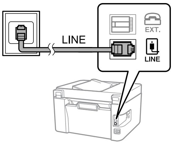 EPSON EcoTank ET-2840 - Connexion à la ligne téléphonique standard (RTC) ou à la ligne PBX - 1