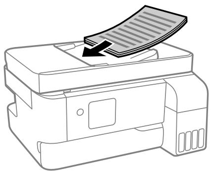 EPSON EcoTank ET-2840 - Positionnement des originaux dans le chargeur automatique de documents - 2