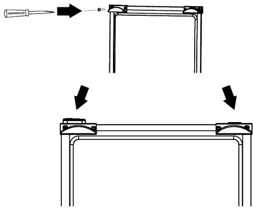 BEKO B5RCNE406HG - Fixation des cales en plastique - 1