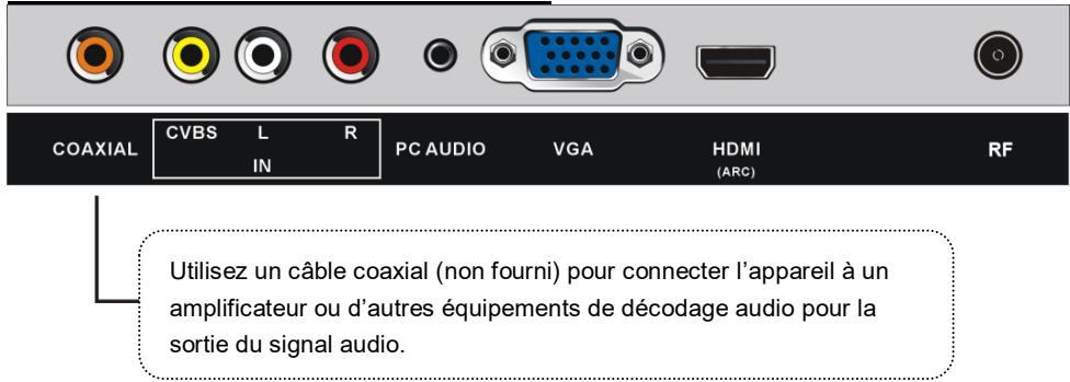 HIGH ONE HI2422HD-MM - CONNEXION DE CÂBLE COAXIAL - 1
