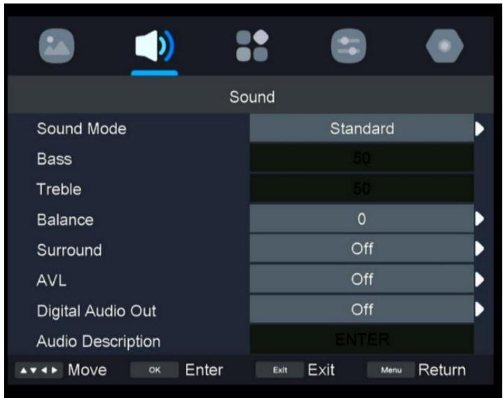 HIGH ONE HI2422HD-MM - Menu Son - 1
