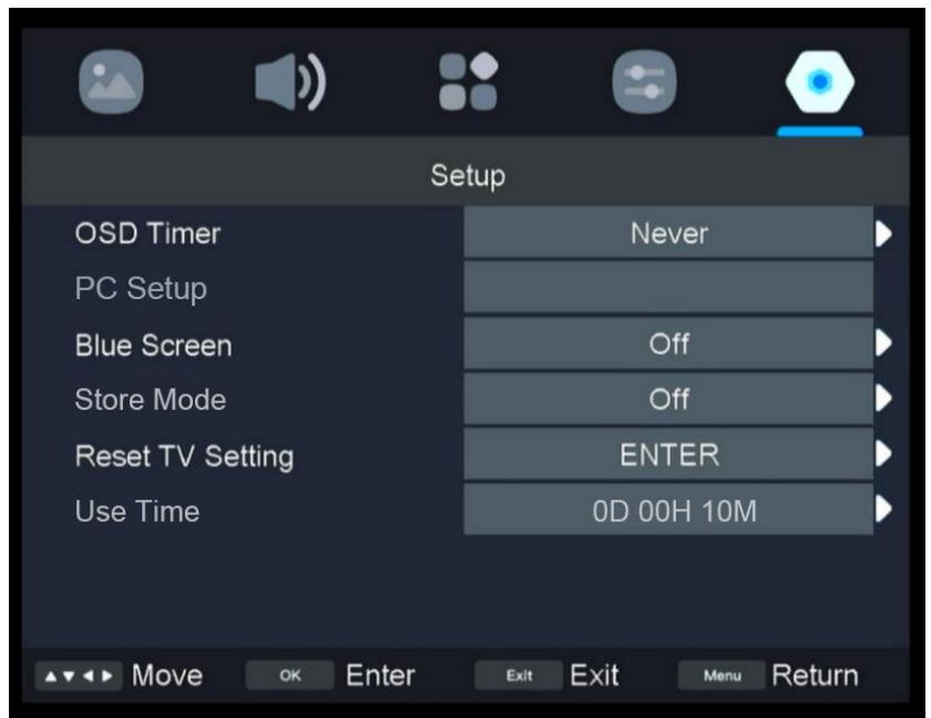 HIGH ONE HI2422HD-MM - Setup Menu - 1