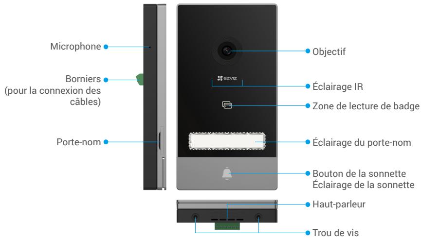 EZVIZ 2K HP7 - Panneau d'interphone (sonnette) - 1