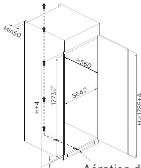 VALBERG BI 1D NF 304 D W625C - Installation dans un meuble - 3