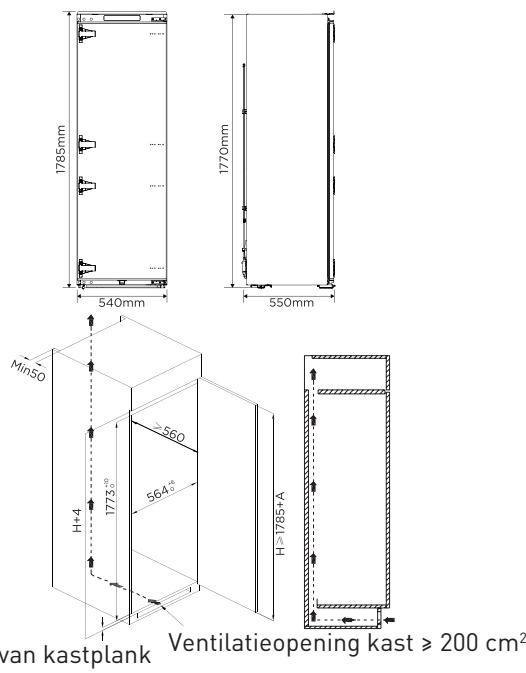 VALBERG BI 1D NF 304 D W625C - Installatie in kast - 1
