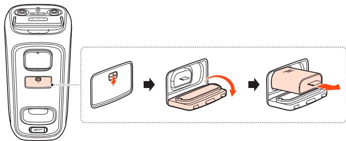 JBL PARTYBOX CLUB 120 - Replace battery (JBL BATTERY200) - 1