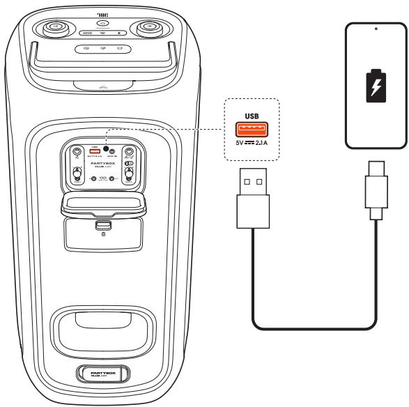 JBL PARTYBOX CLUB 120 - Charging your mobile device - 1