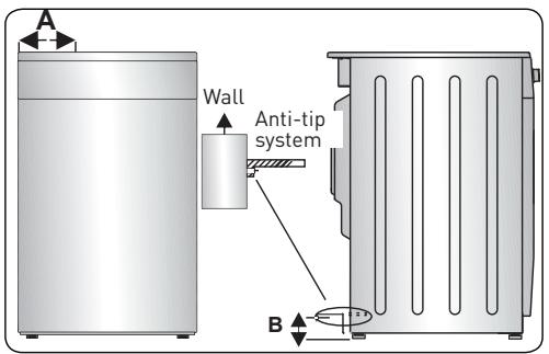VALBERG VC 5050 3CM W 701T - Anti-tip kit - 3