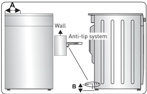 VALBERG IC 5060 3MC K 701T - Anti-tip kit - 3